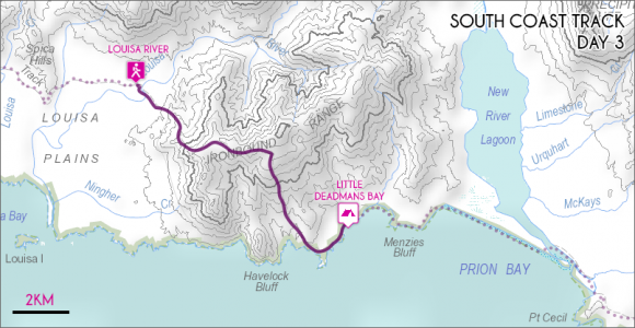 Louisa River – Little Deadmans Bay (click to enlarge).