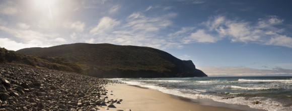 Walking along Granite Beach.